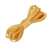 sourcing map Double Fold Bias Tape for Sewing 2/5 Inch x 5.5 Yards Satin Pre-fold Continuous Binding Tape for Seaming Quilting Hemming Binding DIY Crafts, Gold Tone