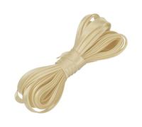 sourcing map Double Fold Bias Tape for Sewing 2/5 Inch x 5.5 Yards Satin Pre-fold Continuous Binding Tape for Seaming Quilting Hemming Binding DIY Crafts, Light Gold