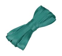 sourcing map Double Fold Bias Tape for Sewing 2/5 Inch x 5.5 Yards Satin Pre-fold Continuous Binding Tape for Seaming Quilting Hemming Binding DIY Crafts, Lake Green