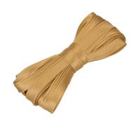sourcing map Double Fold Bias Tape for Sewing 2/5 Inch x 5.5 Yards Satin Pre-fold Continuous Binding Tape for Seaming Quilting Hemming Binding DIY Crafts, Deep Gold