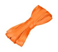sourcing map Double Fold Bias Tape for Sewing 2/5 Inch x 5.5 Yards Satin Pre-fold Continuous Binding Tape for Seaming Quilting Hemming Binding DIY Crafts, Orange Yellow
