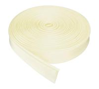 sourcing map Double Fold Bias Tape for Sewing, 3/4 Inch x 10 Yards Satin Bias Binding Tape Continuous Bulk for Quilting Blanket Binding Seaming Hemming Fabric Piping DIY Craft, Beige White