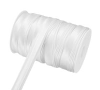 sourcing map Double Fold Bias Tape for Sewing, 3/4 Inch x 55 Yards Satin Bias Binding Tape Continuous Bulk for Quilting Binding Seaming Hemming Fabric Piping DIY Craft, White