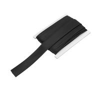 sourcing map Double Fold Bias Tape for Sewing 3/4 Inch x 6 Yards Satin Pre-fold Continuous Binding Tape for Seaming Quilting Hemming Binding DIY Crafts, Black