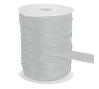 sourcing map Double Fold Bias Tape for Sewing 3/5 Inch x 55 Yards Satin Pre-fold Continuous Binding Tape for Seaming Quilting Hemming Binding DIY Crafts, Silver Gray