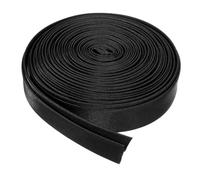 sourcing map Double Fold Bias Tape for Sewing 4/5 Inch x 5.5 Yards Satin Pre-fold Continuous Binding Tape for Seaming Quilting Hemming Binding DIY Crafts, Black