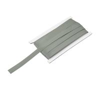 sourcing map Double Fold Bias Tape for Sewing 5/8 Inch x 12 Yards Satin Pre-fold Continuous Binding Tape for Seaming Quilting Hemming Binding DIY Crafts, Gray