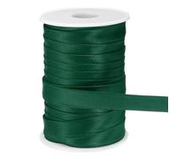 sourcing map Double Fold Bias Tape for Sewing 5/8 inch x 25 Yards Satin Pre-fold Continuous Binding Tape for Seaming Quilting Hemming Binding DIY Crafts, Dark Green