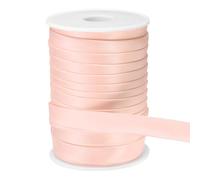 sourcing map Double Fold Bias Tape for Sewing 5/8 inch x 25 Yards Satin Pre-fold Continuous Binding Tape for Seaming Quilting Hemming Binding DIY Crafts, Pink