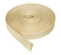 sourcing map Double Fold Bias Tape for Sewing, 5/8 Inch x 5.5 Yards Satin Bia Binding Tape Continuous Bulk for Quilt Blanket Binding Seaming Hemming Fabric Piping DIY Craft, Light Earthy Yellow