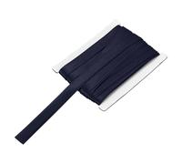 sourcing map Double Fold Bias Tape for Sewing 5/8 Inch x 6 Yards Satin Pre-fold Continuous Binding Tape for Seaming Quilting Hemming Binding DIY Crafts, Navy Blue