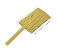 sourcing map Double Fold Bias Tape for Sewing 5/8 Inch x 6 Yards Satin Pre-fold Continuous Binding Tape for Seaming Quilting Hemming Binding DIY Crafts, Gold Tone