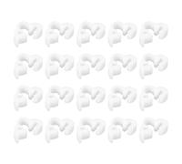 sourcing map Double Gripping Nylon Hose Clamps, 20pcs 3.8-4.3mm Adjustable Double Snap Grip Plastic Hose Clamp for Fuel Line Hoses Plumbing