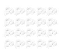 sourcing map Double Gripping Nylon Hose Clamps, 20pcs 6.1-6.5mm Adjustable Double Snap Grip Plastic Hose Clamp for Fuel Line Hoses Plumbing