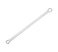 sourcing map Double Head Box End Wrench 14 x 17mm 45# Steel Nickel Plating 0 Degree Offset Extra Long Box End Spanner Hand Tool with 12 Tooth for Automotive Repair Maintenance Mechanical