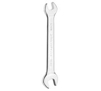 sourcing map Double Open End Wrench 10mm x 12mm Metric 15 Degree Offset Angle Small Flat Head Wrench Mirror Polished Open Ended Spanner for Automotive Repair Furniture Assembly