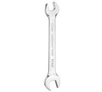 sourcing map Double Open End Wrench 12mm x 14mm Metric 15 Degree Offset Angle Small Flat Head Wrench Mirror Polished Open Ended Spanner for Automotive Repair Furniture Assembly