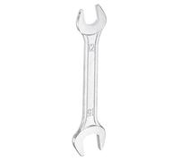 sourcing map Double Open End Wrench 12mm x 15mm Metric 15 Degree Offset Angle Small Flat Head Wrench Galvanizing Open Ended Spanner for Automotive Repair Furniture Assembly