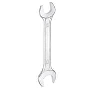 sourcing map Double Open End Wrench 13mm x 17mm Metric 15 Degree Offset Angle Small Flat Head Wrench Galvanizing Open Ended Spanner for Automotive Repair Furniture Assembly