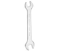 sourcing map Double Open End Wrench 18mm x 21mm Metric 15 Degree Offset Angle Small Flat Head Wrench Mirror Polished Open Ended Spanner for Automotive Repair Furniture Assembly