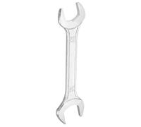 sourcing map Double Open End Wrench 22mm x 24mm Metric 15 Degree Offset Angle Small Flat Head Wrench Galvanizing Open Ended Spanner for Automotive Repair Furniture Assembly