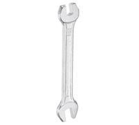 sourcing map Double Open End Wrench 5.5mm x 7mm Metric 15 Degree Offset Angle Small Flat Head Wrench Galvanizing Open Ended Spanner for Automotive Repair Furniture Assembly