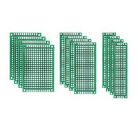 sourcing map Double-Sided PCB Board Printed Circuit Boards Kit (3 Sizes - 4x6 3x7 2x8) Prototyping Board for DIY Soldering Electronic Projects Practice Test Circuit 12pcs