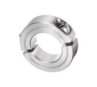 sourcing map Double Split Clamp-On Shaft Collar for 1" Shaft, Two-Piece Clamping Collar, 1-3/4" OD, 1/2" Width, 304 Stainless Steel Axle Collar Clamp, Set Screw Style