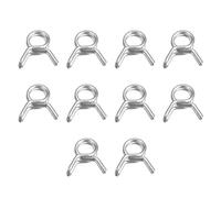 sourcing map Double Wire Spring Hose Clamp, 10pcs 304 Stainless Steel 5.5mm Inner Dia Fit 6.1mm-6.7mm OD Hose Fuel Line Silicone Tube Spring Clips