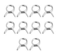 sourcing map Double Wire Spring Hose Clamp, 20pcs 304 Stainless Steel 7mm Inner Dia Fit 7.8mm-8.2mm OD Hose Fuel Line Silicone Tube Spring Clips