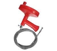 sourcing map Drain Augers 13 Ft Stainless Steel Flexible Plumbing Auger Hair Drain Cleaner Tool Toilet Auger Clog Remover Tool for Kitchen Bathroom Shower Sink Toilet Bathtub, Red