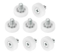 sourcing map Drawer Rollers Nylon Cabinet Drawer Pulley 19mm Pack of 8 | eplacement Wheels Bearing,Drawer Positioning Roller Slide Guides for Furniture Parts Cupboard Wardrobe