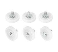 sourcing map Drawer Rollers Nylon Cabinet Drawer Pulley Replacement Wheels Bearing 29mm Drawer Positioning Roller Slide Guides for Furniture Parts Cupboard Wardrobe Pack of 6