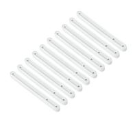 sourcing map Drawer Slides, 10Pcs 180mm - Plastic Drawer Rails, Side Mounted Grooved Guide Rails for Cabinet Drawers Bedside Tables Wardrobe Dressers (White)