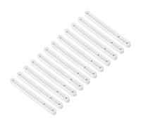 sourcing map Drawer Slides, 12Pcs 180mm - Plastic Drawer Rails, Side Mounted Grooved Guide Rails for Cabinet Drawers Bedside Tables Wardrobe Dressers (White)