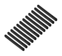 sourcing map Drawer Slides, 12Pcs 180mm - Plastic Drawer Rails, Side Mounted Grooved Guide Rails for Cabinet Drawers Bedside Tables Wardrobe Dressers (Black)