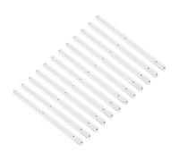 sourcing map Drawer Slides 12Pcs 300mm Plastic Drawer Rails White | Side Mounted Grooved Guide Rails,for Cabinet Drawers Bedside Tables Wardrobe Dressers