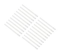 sourcing map Drawer Slides, 20Pcs 300mm - Plastic Drawer Rails, Side Mounted Grooved Guide Rails for Cabinet Drawers Bedside Tables Wardrobe Dressers (White)