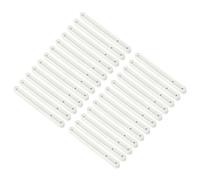 sourcing map Drawer Slides, 24Pcs 180mm - Plastic Drawer Rails, Side Mounted Grooved Guide Rails for Cabinet Drawers Bedside Tables Wardrobe Dressers (White)