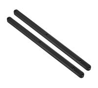 sourcing map Drawer Slides, 2Pcs 300mm - Plastic Drawer Rails, Side Mounted Grooved Guide Rails for Cabinet Drawers Bedside Tables Wardrobe Dressers (Black)
