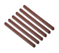 sourcing map Drawer Slides, 6Pcs 235mm - Plastic Drawer Rails, Side Mounted Grooved Guide Rails for Cabinet Drawers Bedside Tables Wardrobe Dressers (Brown)