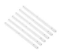 sourcing map Drawer Slides, 6Pcs 300mm - Plastic Drawer Rails, Side Mounted Grooved Guide Rails for Cabinet Drawers Bedside Tables Wardrobe Dressers (White)