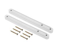 sourcing map Drawer Slides, 6Set 180mm - Plastic Drawer Rails with Screw, Side Mounted Grooved Guide Rail for Cabinet Bedside Table Wardrobe Dresser (White)