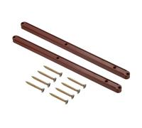 sourcing map Drawer Slides, 6Set 300mm - Plastic Drawer Rails with Screw, Side Mounted Grooved Guide Rail for Cabinet Bedside Table Wardrobe Dresser (Brown)