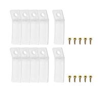 sourcing map Drawer Stops, 10Pcs 1.97'' - Plastic Drawer Stopper, Dresser Drawer Anti-Slip Stopper with Screws for Furniture Chest Bottom Repair Tool