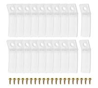 sourcing map Drawer Stops, 20Pcs 3.15'' - Plastic Drawer Stopper, Dresser Drawer Anti-Slip Stopper with Screws for Furniture Chest Bottom Repair Tool