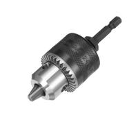 sourcing map Drill Chuck, 3/8-24UNF Threaded 1.5-10mm Capacity SDS Shank with Chuck Key for Electric Impact Corded Cordless Drill