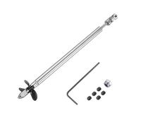 sourcing map Drive Shaft Three Propeller and Coupling Joint for RC Boat Coupler Assemble Kit, L19.5cm Shaft, L15cm Sleeve, D3.6cm Three Propeller, Fit for 3.17mm Motor Shaft