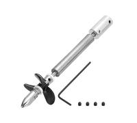 sourcing map Drive Shaft W Propeller and Coupling Joint for RC Boat Coupler Assemble Kit, L100mm Shaft, L25mm Sleeve, D36mm Three Propeller, Fit for 6 mm Motor Shaft