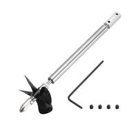 sourcing map Drive Shaft W Propeller and Coupling Joint for RC Boat Coupler Assemble Kit, L150mm Shaft, L100mm Sleeve, D55mm Four Propeller, Fit for 5 mm Motor Shaft